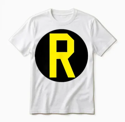Batman Robin Left Chest Logo Unisex T-Shirt - White