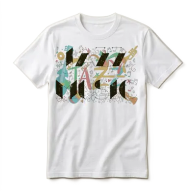 Jazz Music Unisex T-Shirt - White