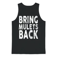 Bring Mullets Back Party Funny Country Concert Unisex Tank Top - Black – 1