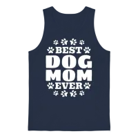 Pet Dog Owner Cute Dog Lover Dog Mom - Best Dog Mo Unisex Tank Top - Navy – 1