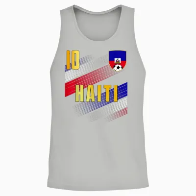 Haiti Flag Haitian Pride Lovers Unisex Tank Top - Ash