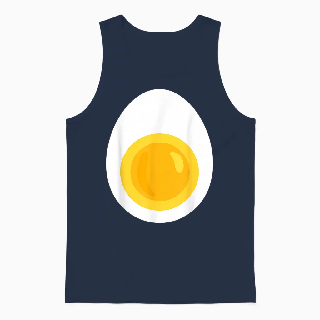 Deviled Egg Halloween Costume Unisex Tank Top in Navy