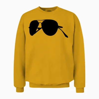 Pilot Sunglasses Unisex Sweatshirt - Gold