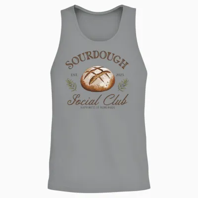 Vintage Sourdough Social Club Unisex Tank Top - Sport Grey