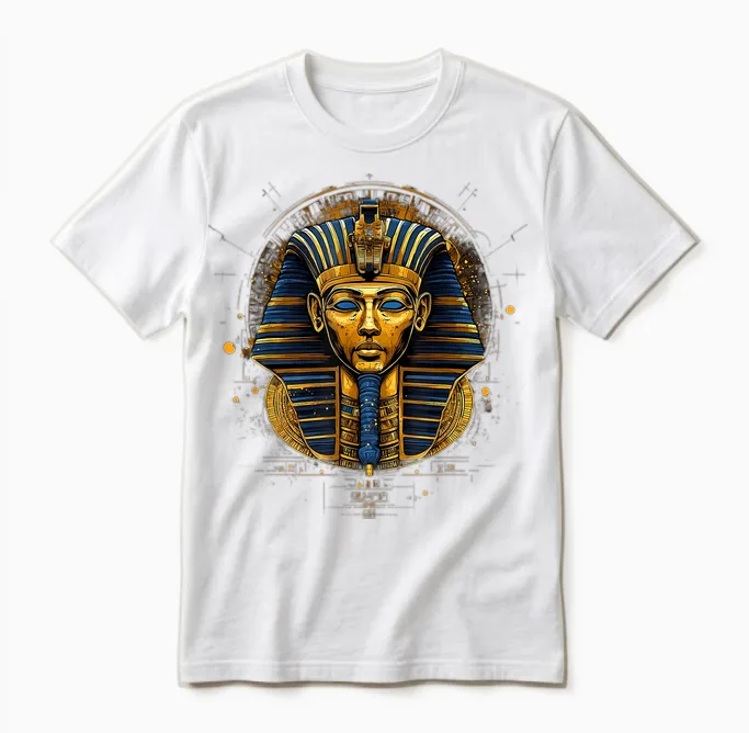 Altes ägypten Tutanchamun ägyptologie Pharaonen ägyptischer Gott Unisex T-Shirt in White