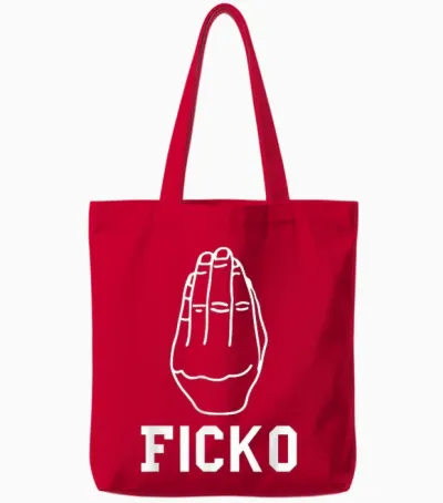 Lustige Italienische Handgeste Figgo Grafik Ficko Tote Bags - Red
