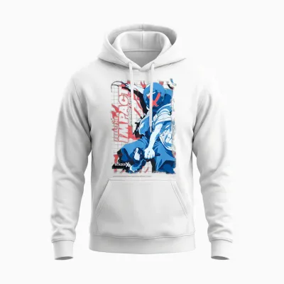 Beyblade X Jaxon Blader X Feel the Impact Unisex Hoodie - White