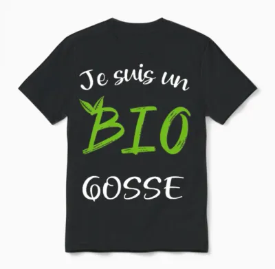 Je Suis Un Bio Gosse Humour Vegan Cadeau Bio T-Shirt Haut De Gamme Unisex T-Shirt - Black