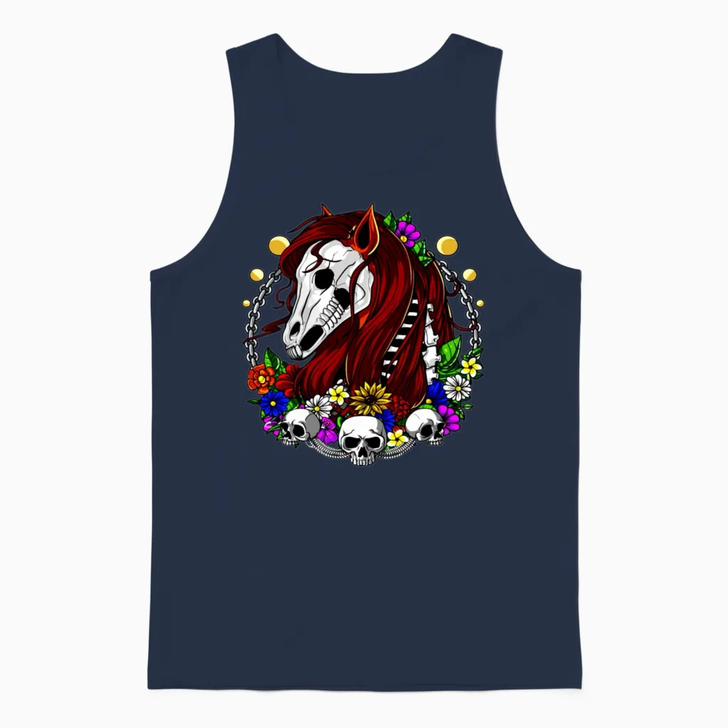 Dead Horse Lovers Unisex Tank Top in Navy