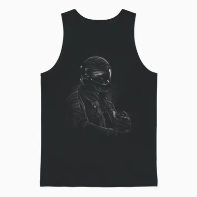 Motorcyclist Motorbike Motorcross Moto Gp Unisex Tank Top - Black