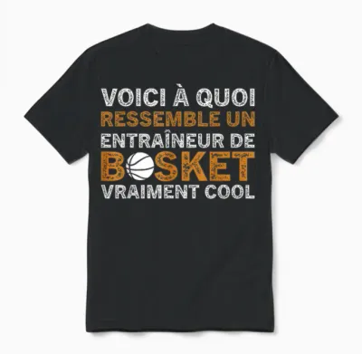 Basketball Un Entraîneur De Basket Vraiment Cool Coach Unisex T-Shirt - Black