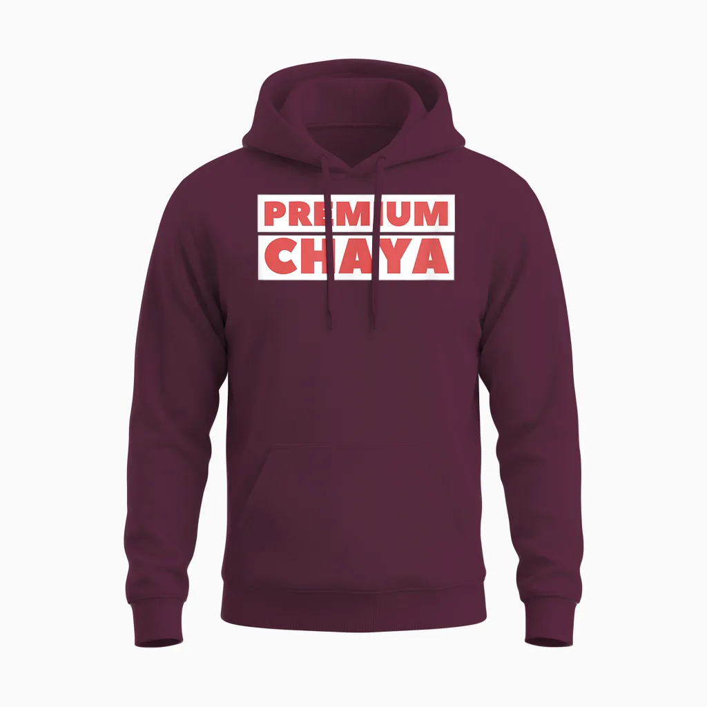 Premium Chaya: Outfit for Attractive Young Women T-Shirt, Black, S Unisex Hoodie in Maroon