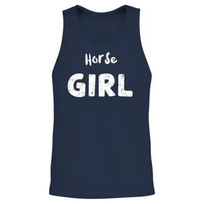 Horse Girl - Horse Unisex Tank Top - Navy