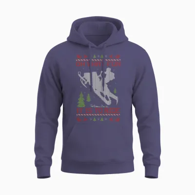 Snowmobile Christmas Fun Unisex Hoodie - Heather Sport Dark Navy