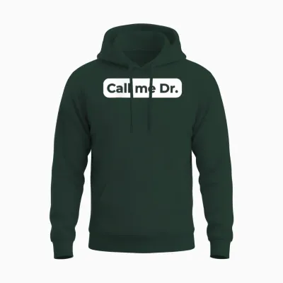 Call Me Dr Dissertation Phd Graduate Funny Phd T-Shirt, Black, S Unisex Hoodie - Forest