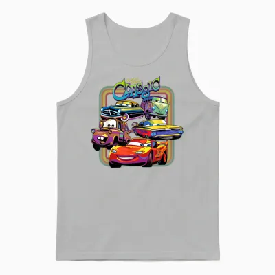 Disney Pixar Cars Radiator Springs Classic Unisex Tank Top - Ash