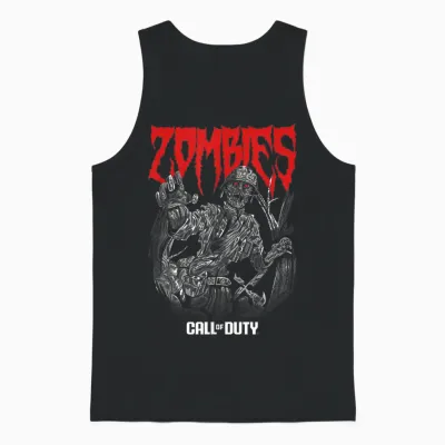 Call of Duty Zombies Gaming Unisex Tank Top - Black