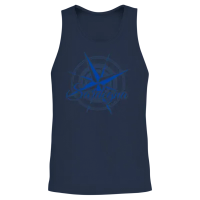 Sardegna Sardinia Compass Sardinia Unisex Tank Top - Navy