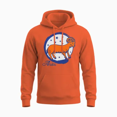 Aries Unisex Hoodie - Orange