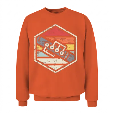 Retro Badge Oboe Unisex Sweatshirt - Orange