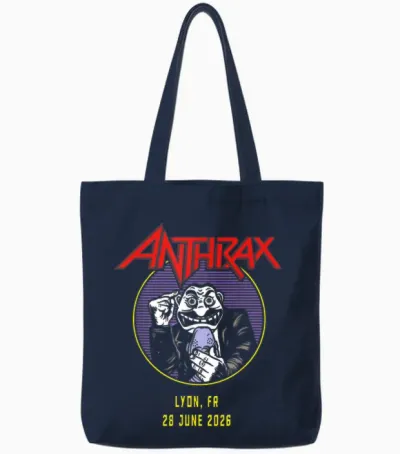 Anthrax World Tour 2026 Lyon Tote Bags - Navy