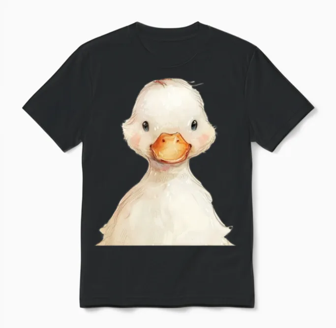 Funny Duck Unisex T-Shirt in Black