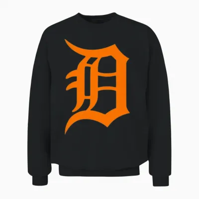 Detroit D.png Unisex Sweatshirt - Black
