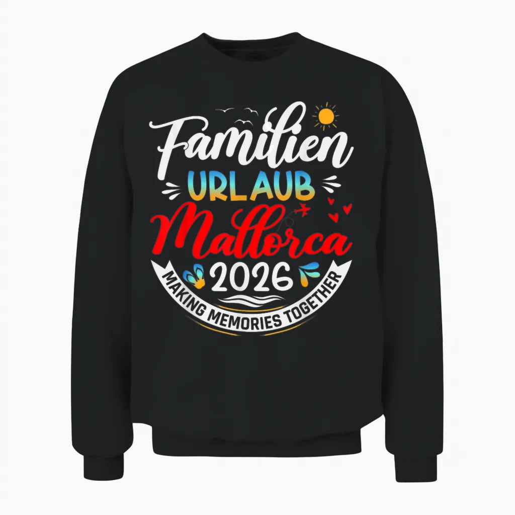 Spanien 2026 Unisex Sweatshirt in Black