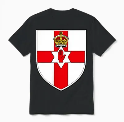 Drapeau De L'irlande Du Nord - Armoiries De L'irlande Du Unisex T-Shirt - Black