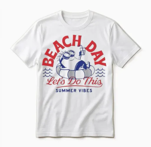 Minions Phil Beach Day Summer Vibes Unisex T-Shirt in White