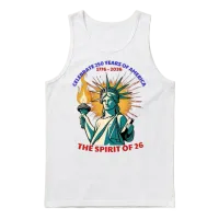 Celebrate 250 Years of America -The Spirit of 26 Unisex Tank Top - White – 1