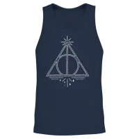 Harry Potter the Deathly Hallows Icon Unisex Tank Top - Navy – 2