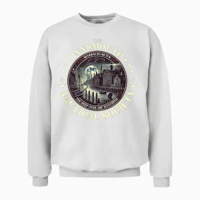Shadow Over Innsmouth Lovecraftscher Cthulhu Mythos Unisex Sweatshirt - White