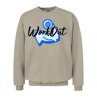 Workout Muscles Unisex Sweatshirt - Sand