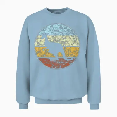Kangaroo Retro Unisex Sweatshirt - Light Blue