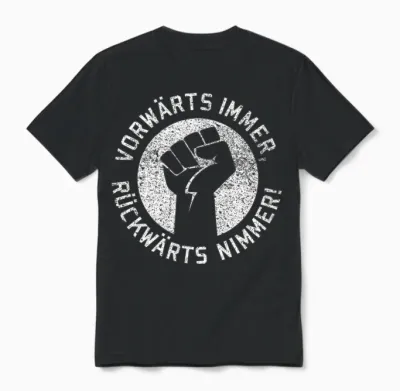 Vorwärts Immer Rückwärts Nimmer Ddr Ostalgie Ostdeutschland Unisex T-Shirt - Black