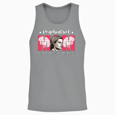 Psychiatrist Mom the Idol the Myth Psychotherapy Unisex Tank Top - Sport Grey