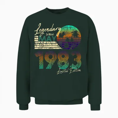 40. Geburtstag 40 Legendär Seit Mai 1983 Unisex Sweatshirt - Forest