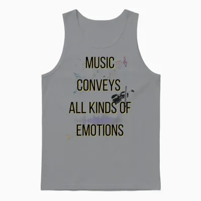 Music Conveys All Kinds of Emotions Unisex Tank Top - Sport Grey