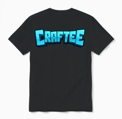 Craftee Gaming Logo Unisex T-Shirt - Black