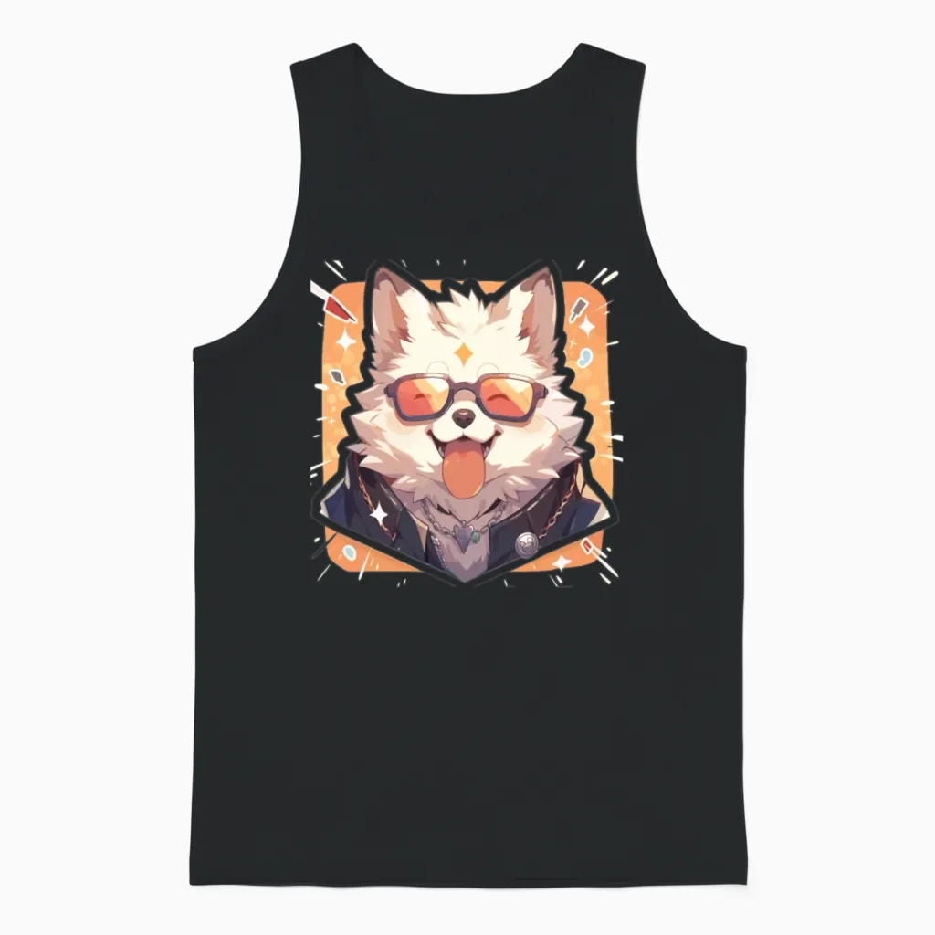 Dogs Pet Dog Owner Dog Lover Animal Unisex Tank Top in Black