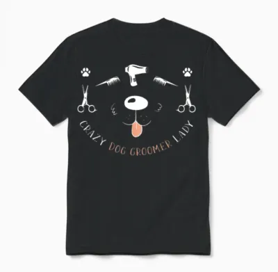 Dog Groomer Dog Grooming Unisex T-Shirt - Black