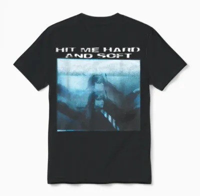 Official Billie Eilish Hit Me Hard and Soft Floating Unisex T-Shirt - Black
