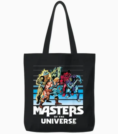 The Masters of the Universe Fade Tote Bags - Black