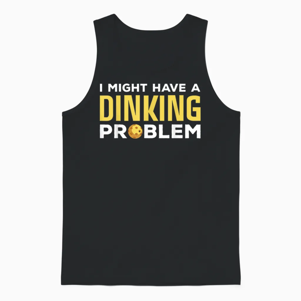 Cool Pickleball Design for Men Women Dink Pickleball Player Unisex Tank Top in Black