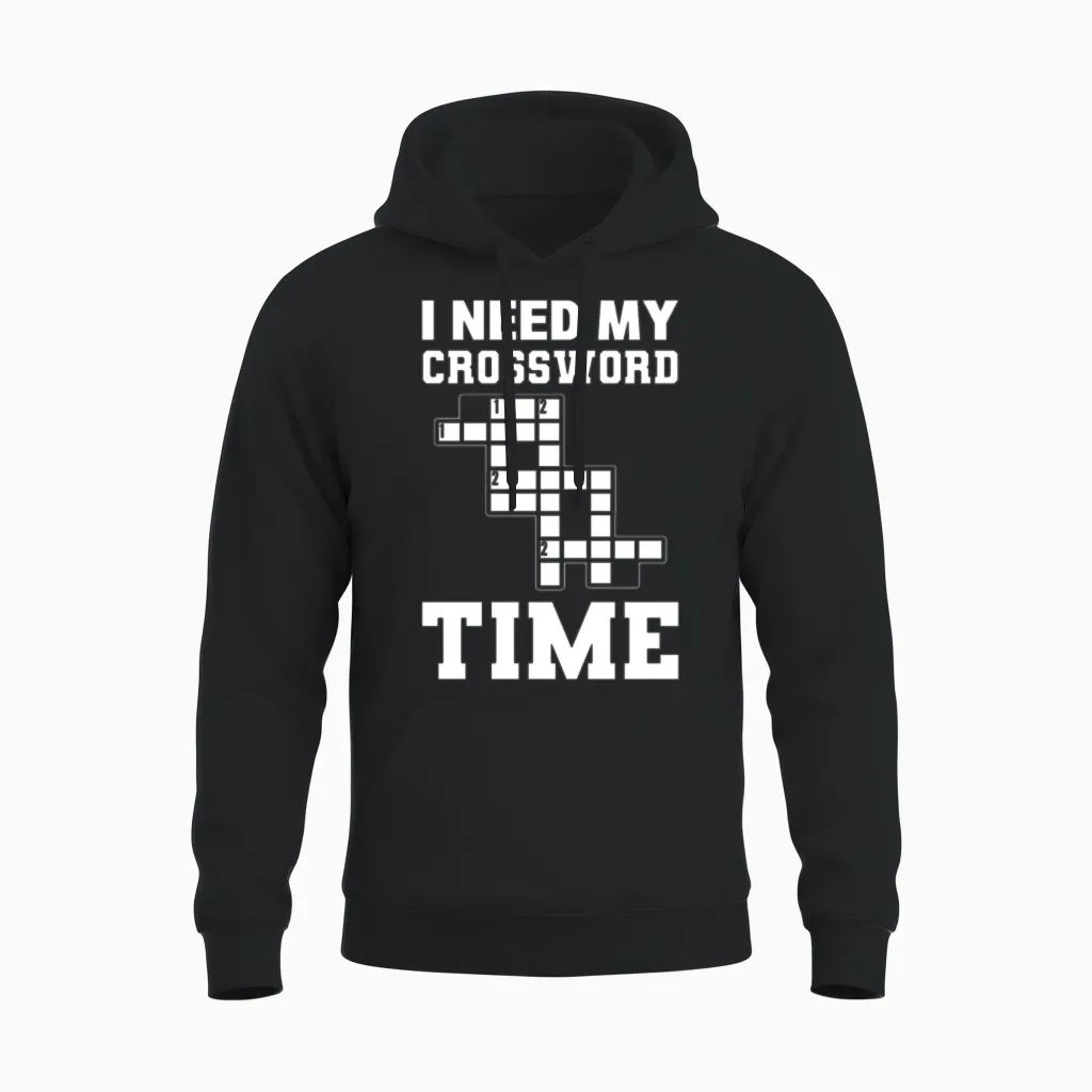 Crossword Puzzle Lover Dissectologist Unisex Hoodie in Black