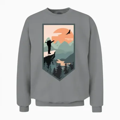 Hiking Unisex Sweatshirt - Sport Grey