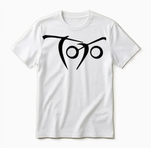 Toto 80s Band Black Logo - Music Lovers Unisex T-Shirt in White