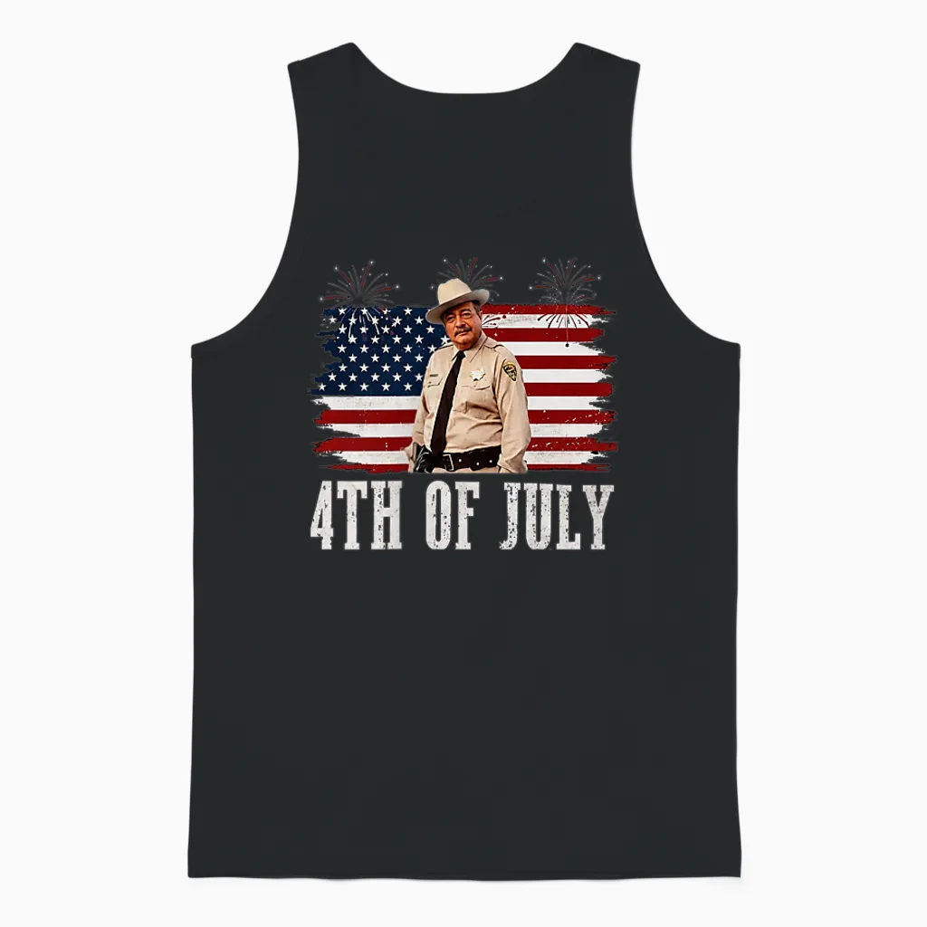 Happy 4th of July to All You Sumbitches Unisex Tank Top in Black