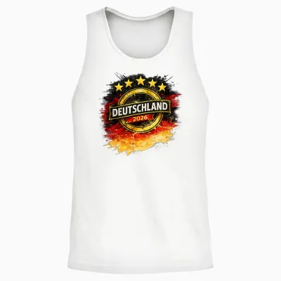 Deutschland 2026 Fünfter Stern Fanmotiv Unisex Tank Top - White